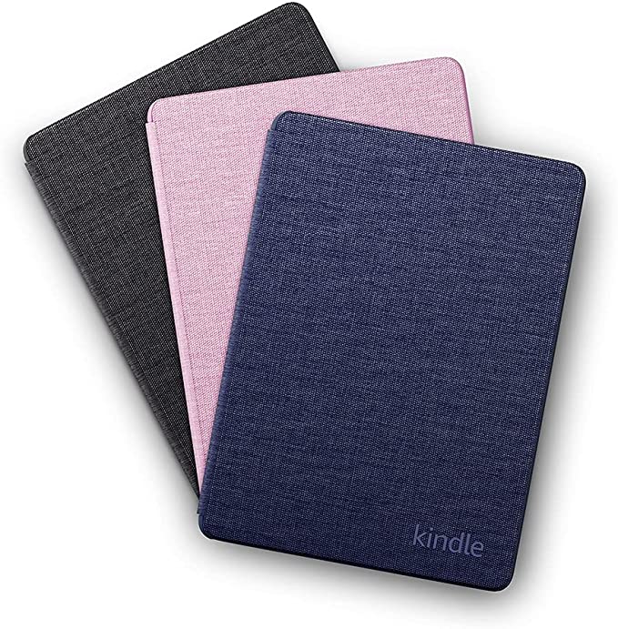 Three kindle cases in assorted colors
