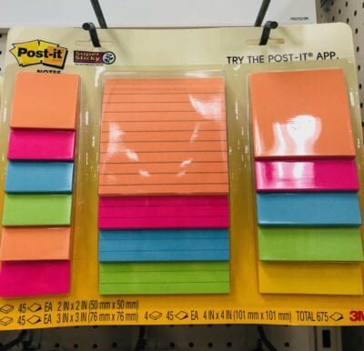 Large Post-It pack, Miami edition at Target
