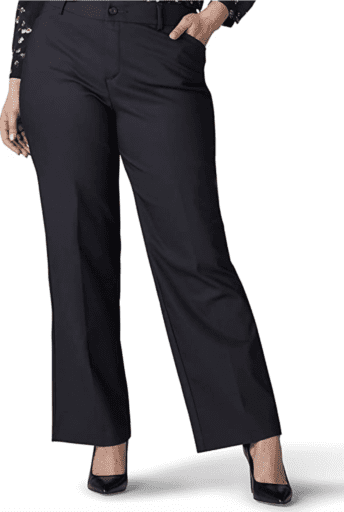 Lee's womens plus size flex pants in black