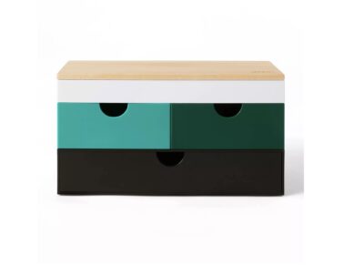 LEGO Collection x Target teal, green, and black wooden trinket box