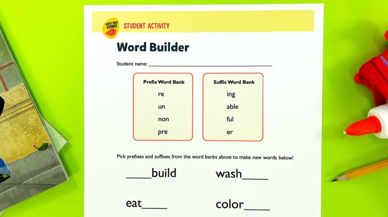 Lerner word builder worksheet