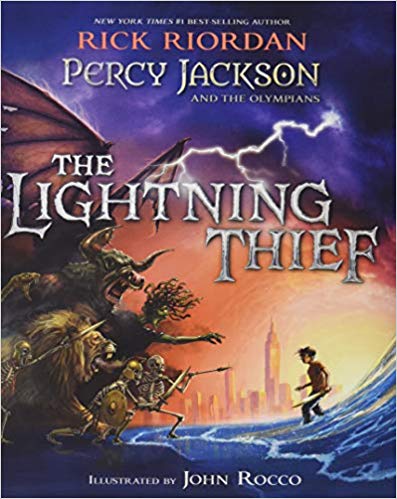 Lighting Thief book cover--middle school books