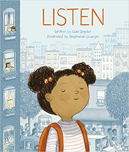 Book cover for Listen as an example of preschool books