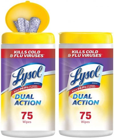 Lysol Dual Action 2 pack.