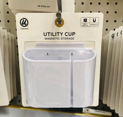 Magnetic storage cup in white
