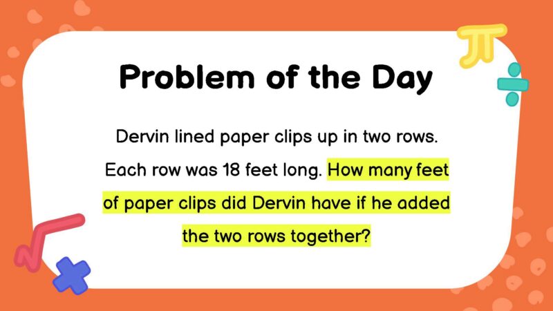 Third grade math word problem