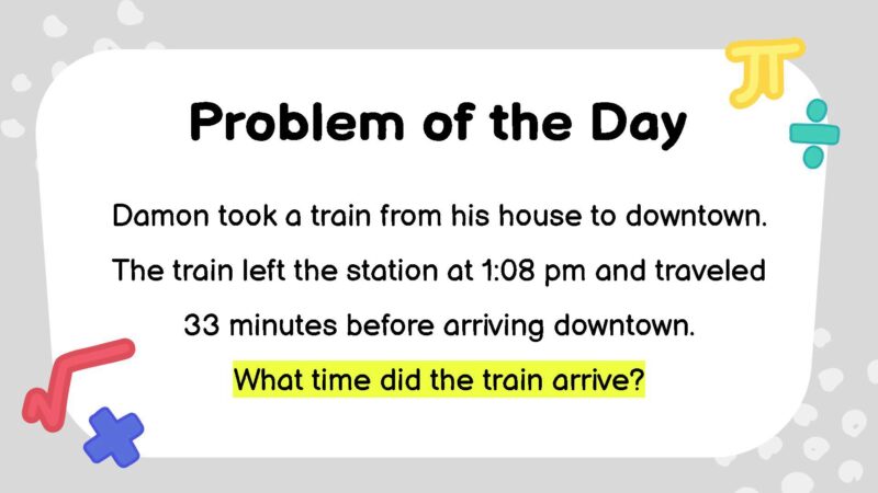 Third grade math word problem