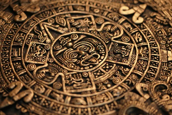 Photo of a Mayan calendar