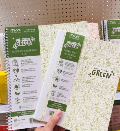 Mead we mean green notebooks