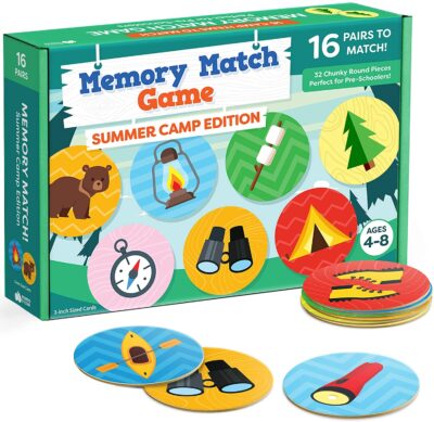Preschool memory match game