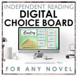 "independent reading digital choice board" by Read it. Write it. Learn it.