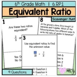 "equivalent ratio" by Math with Ms. Yi