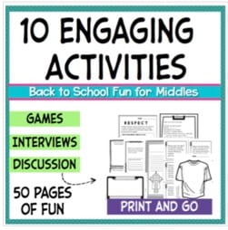 "10 engaging activities" by The Whimsical Teacher