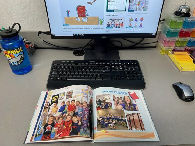 Pages of a Mixbook yearbook
