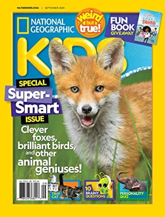 Sample issue for National Geographic Kids magazine as an example of best magazines for kids