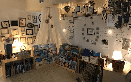 Classroom with calming lighting