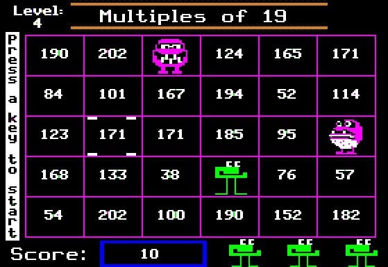 frog math muncher game