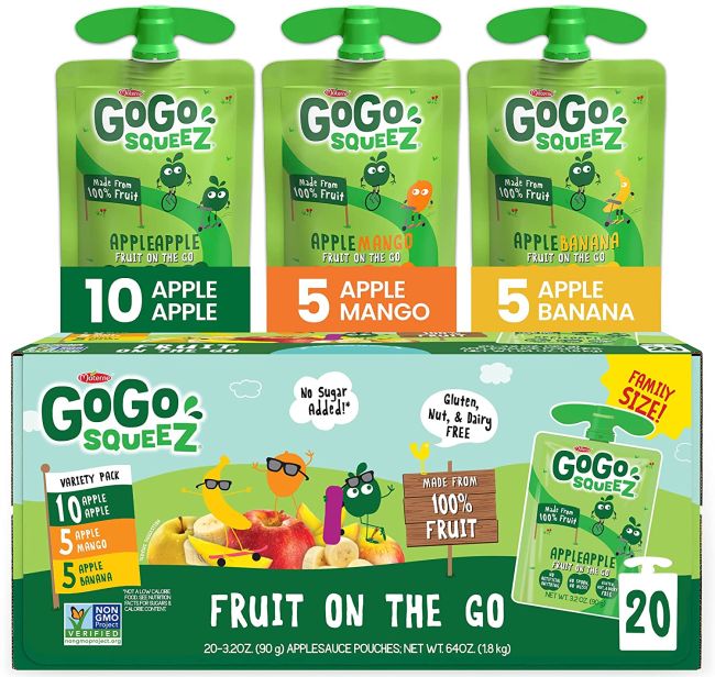 Nut-Free Snacks: GoGo SqueeZ Applesauce