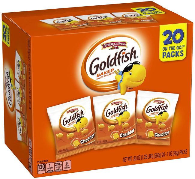 Cheddar Goldfish Crackers box