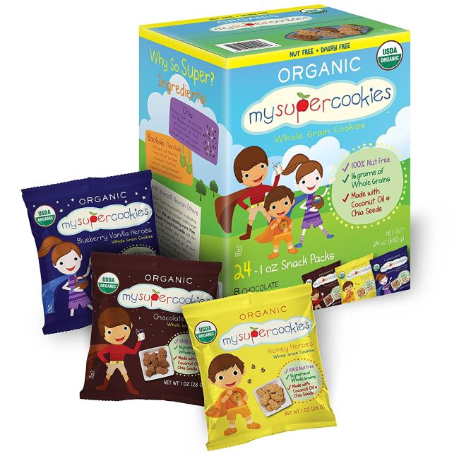 Nut-Free Snacks: MySuperCookies variety box