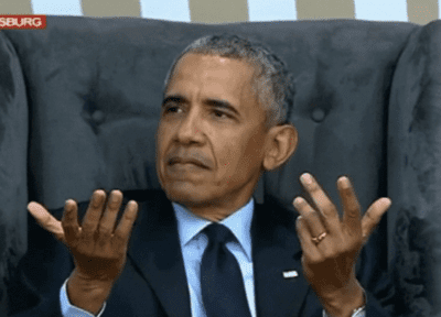 Obama hands up confused