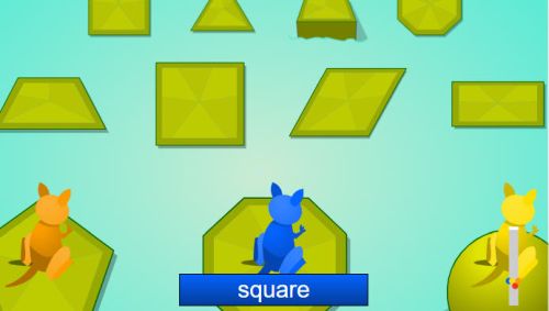 screenshot from Kangaroo Hop online interactive math game