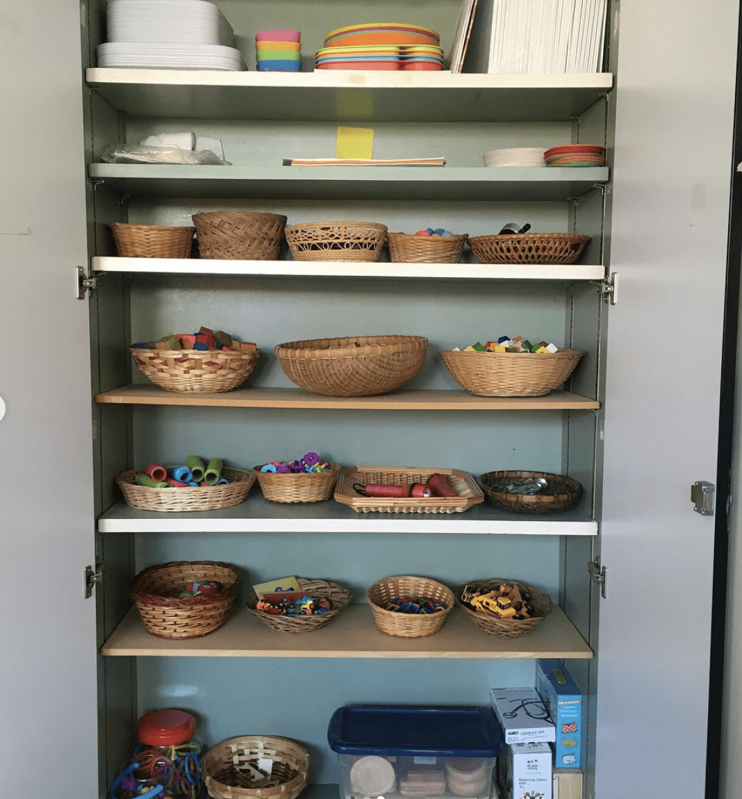 organized closet after photo