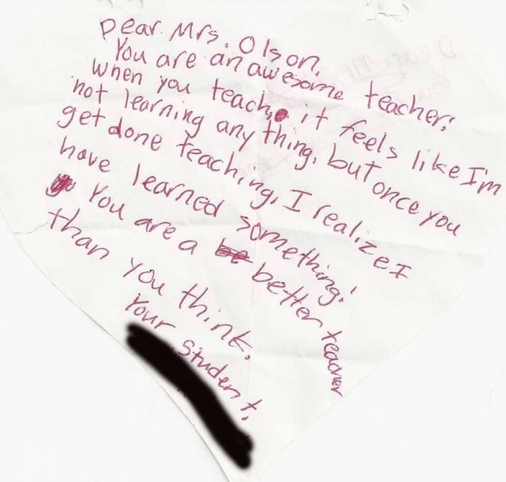 Thank You Letters To Teachers Edutopia