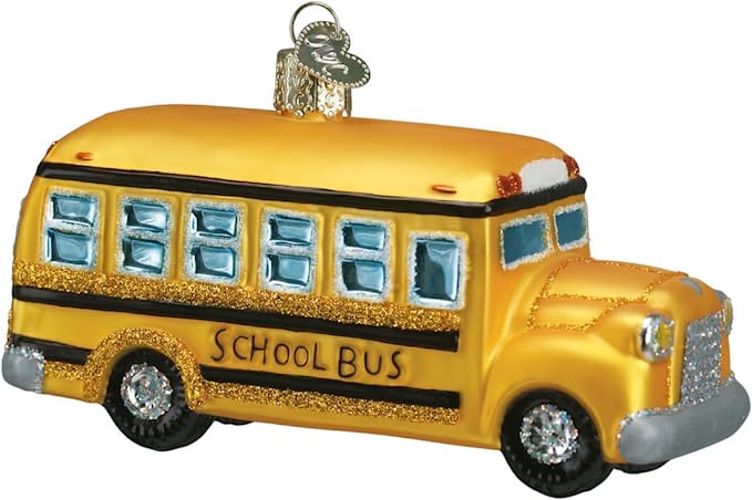 Best Gifts for Bus Drivers: school bus ornament