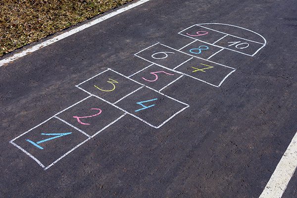 Hopscotch outdoor games for kids