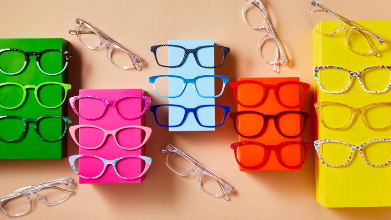 Collection of Pair Eyewear frames and tops