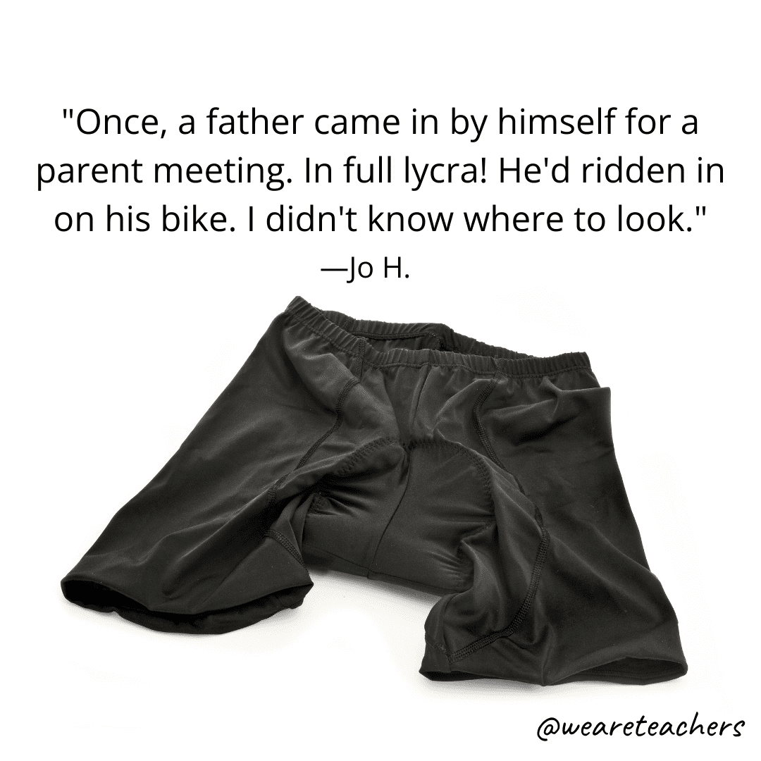 Parent conference story about lycra
