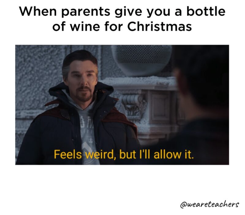 Parents Wine for Christmas