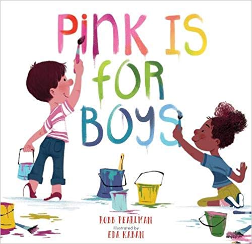 Book cover for Pink is for Boys as an example of kindergarten books