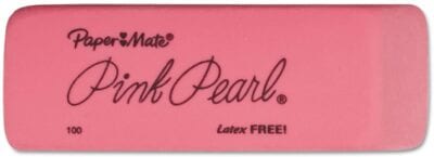 pink pearl eraser