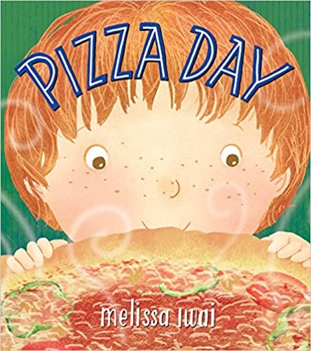 Book cover for Pizza Day as an example of preschool books