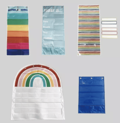 5 count pocket charts