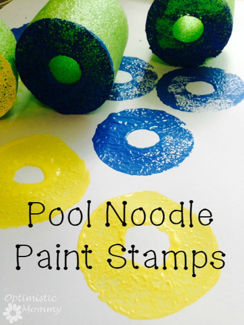 Pool noodles for paint projects