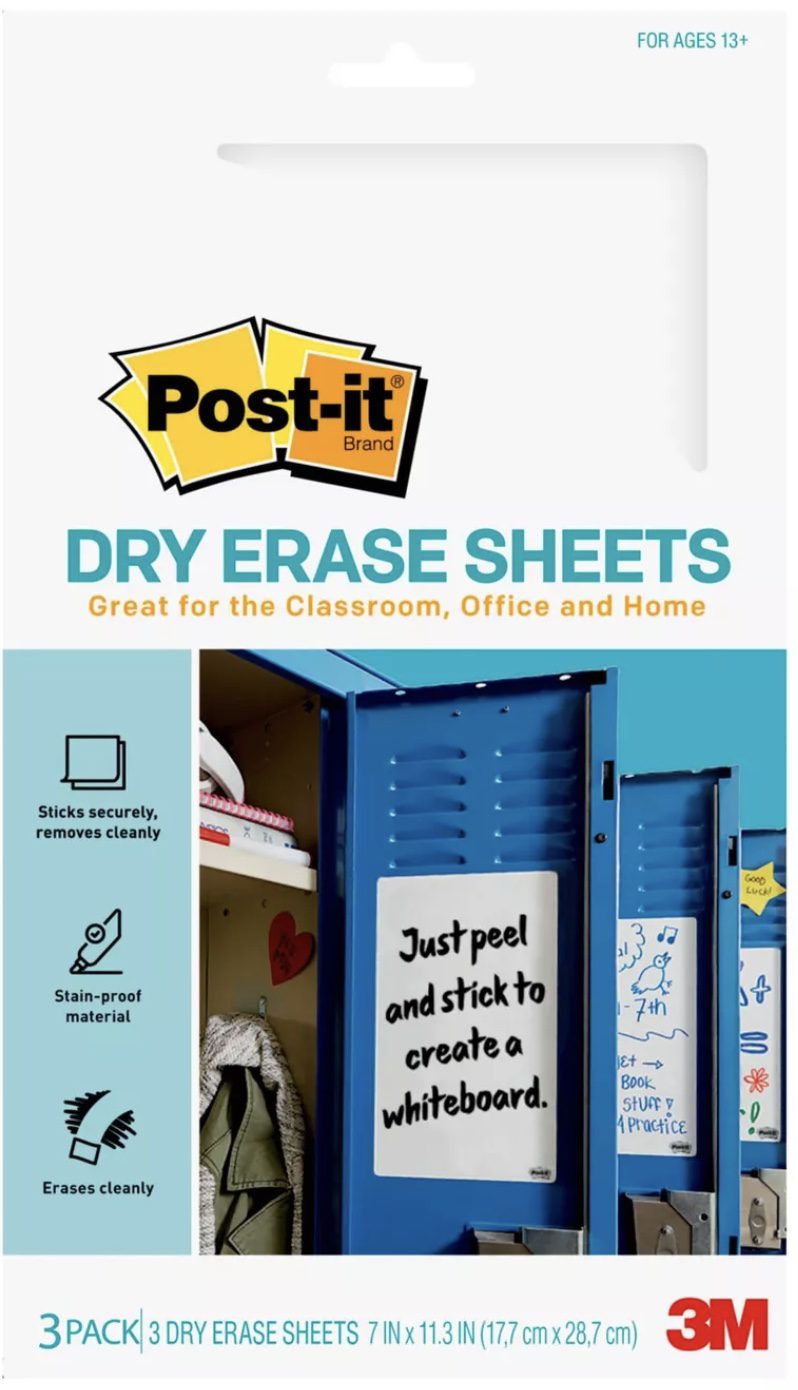 Post-it Super Sticky Dry Erase Sheets
