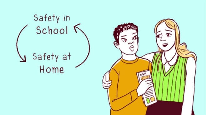 Safety in school = safety at home.