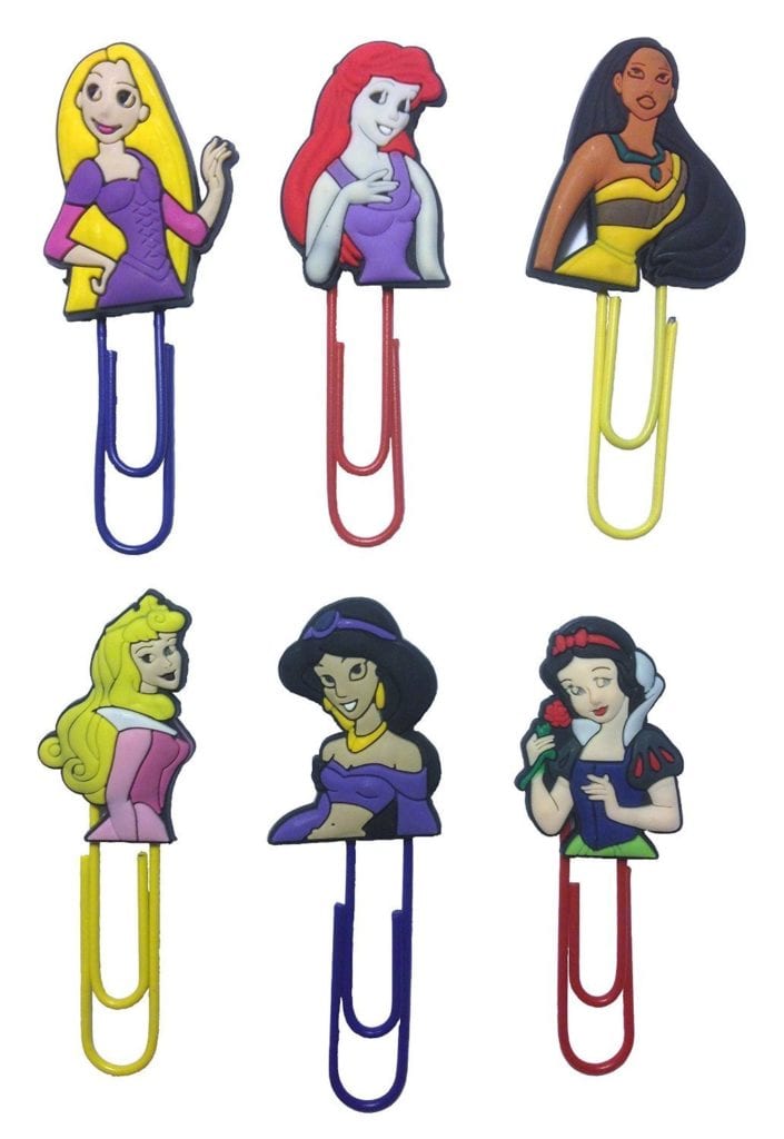 Disney Princess Bookmarks Paperclips for Book Page Holder