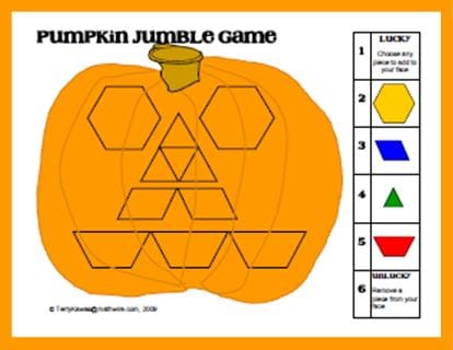 a printable worksheet for a pumpkin jumble game
