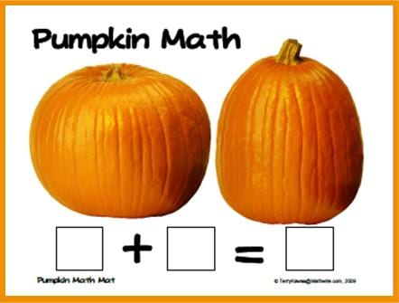a pumpkin math math mat