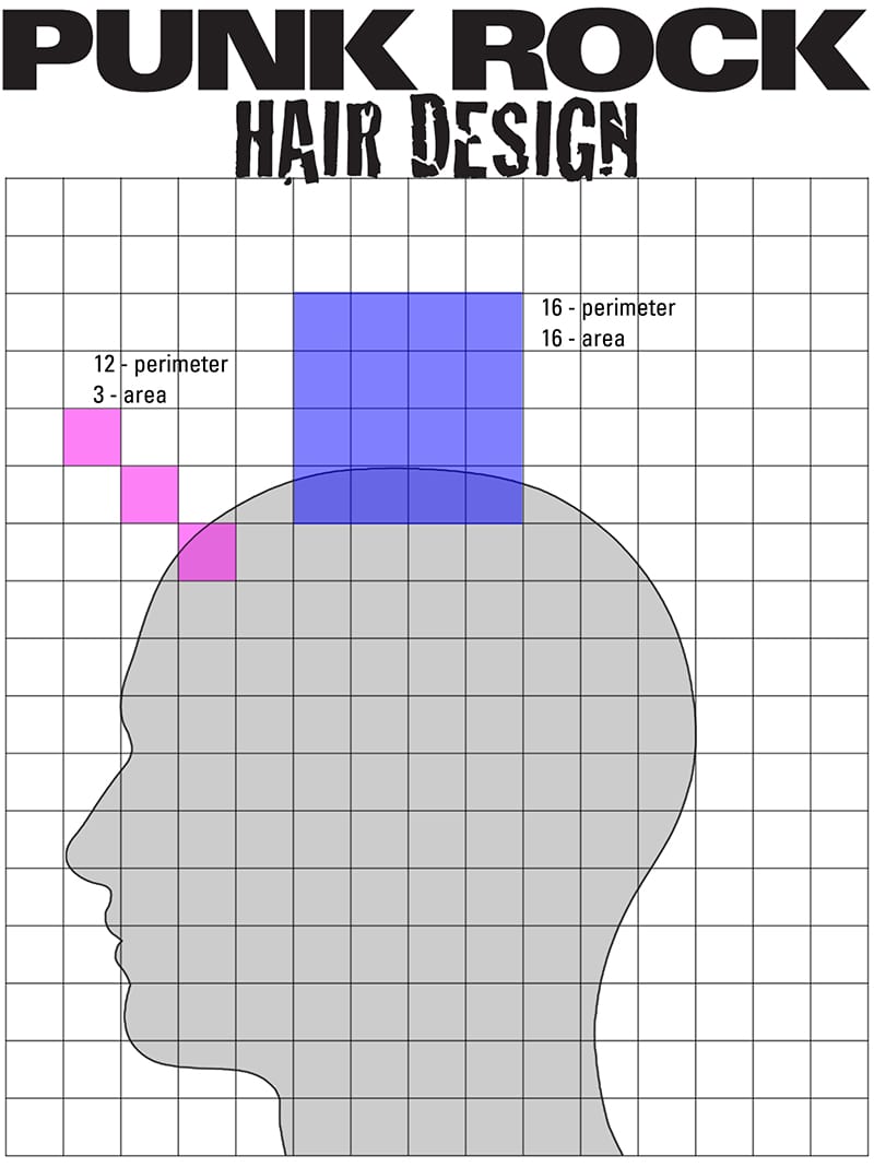 Teach Area and Perimeter Using Hair Design (Free Printable!)