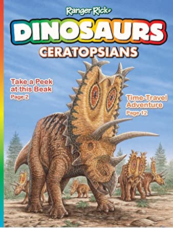 Un ejemplo de las mejores revistas científicas para niños es Ranger Rick Dinosaur Cover.