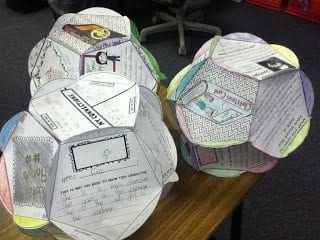 A paper dodecahedron book report