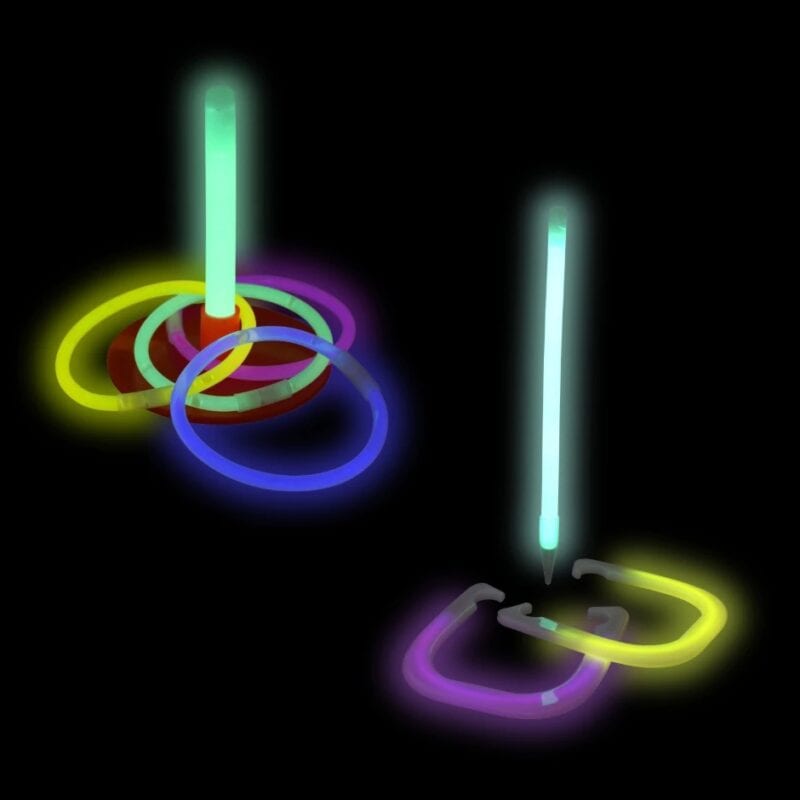 Glow in the dark ring toss