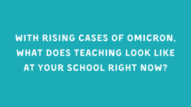 Rising Omicron Cases in Schools