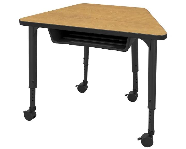 Apex Series Trapezoid Desks With Wheels by Marco Group