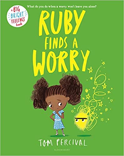Çocuklar için kaygı kitaplarından bir örnek olarak Ruby Bir Endişe Buluyor için kitap kapağı